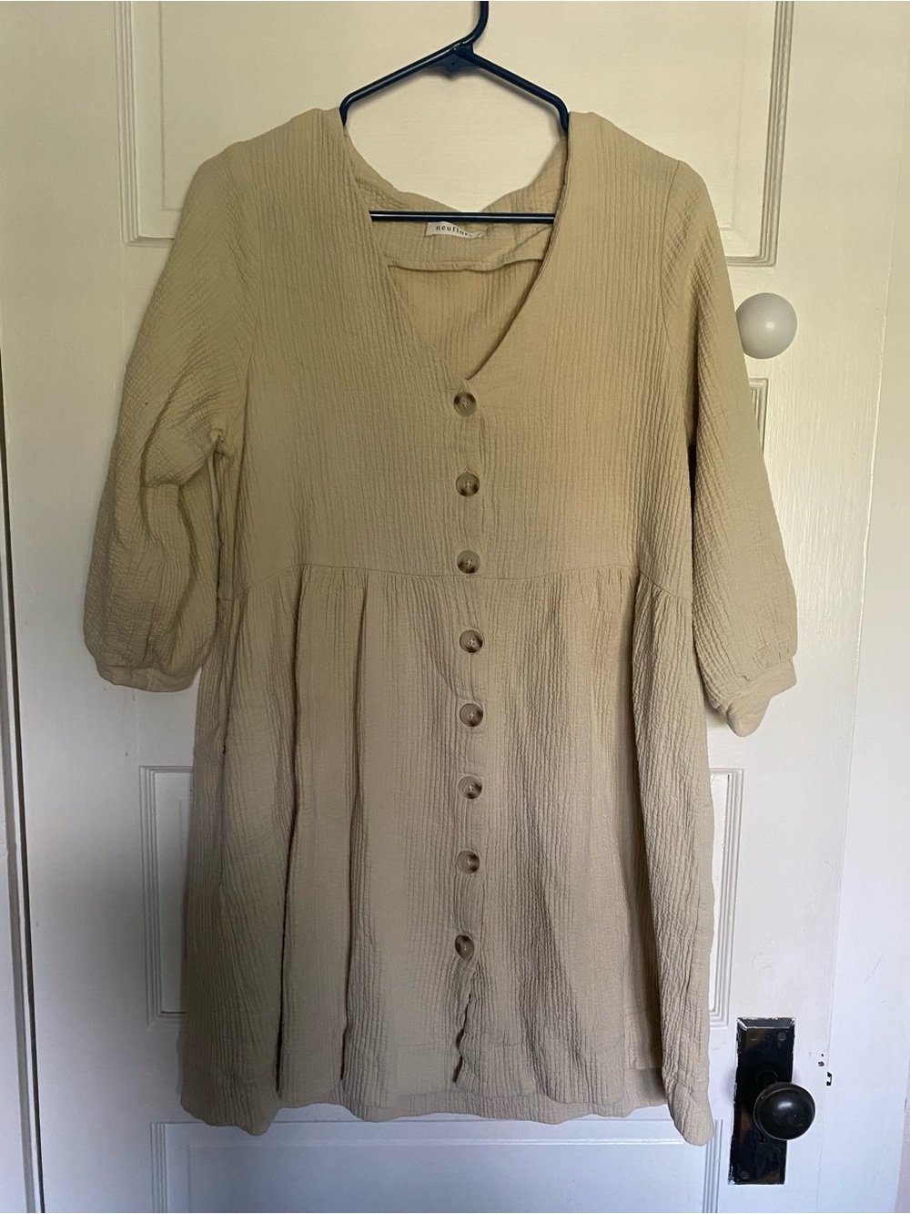 Neuflora Button Front Midi Dress